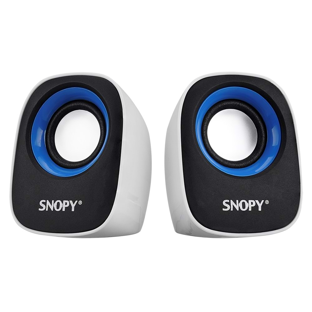 Snopy SN-120 2.0 Beyaz/Mavi USB Speaker