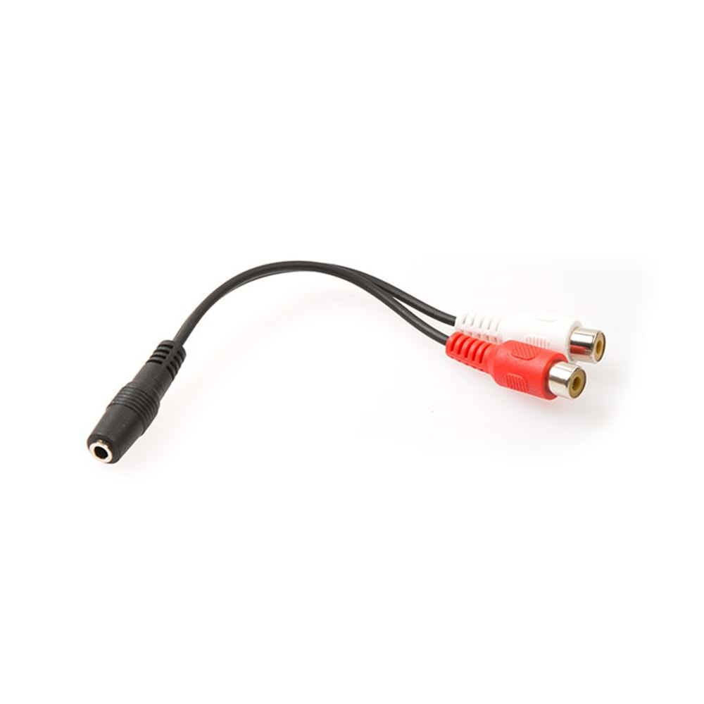 S-link SL-358 15cm 3.5 F to 2 RCA F Stereo Kablosu