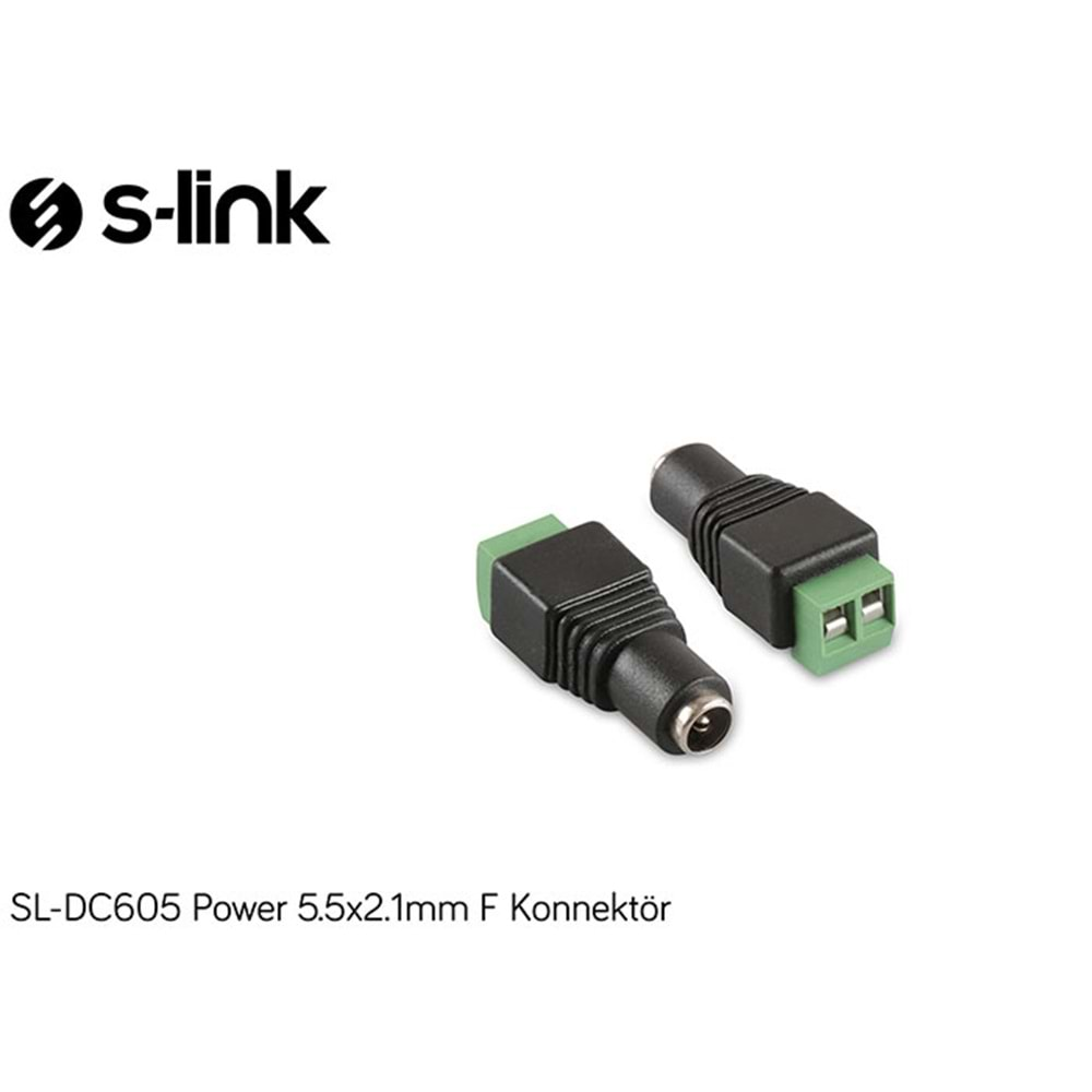 S-link SL-DC605 Power 5.5x2.1mm F Konnektör