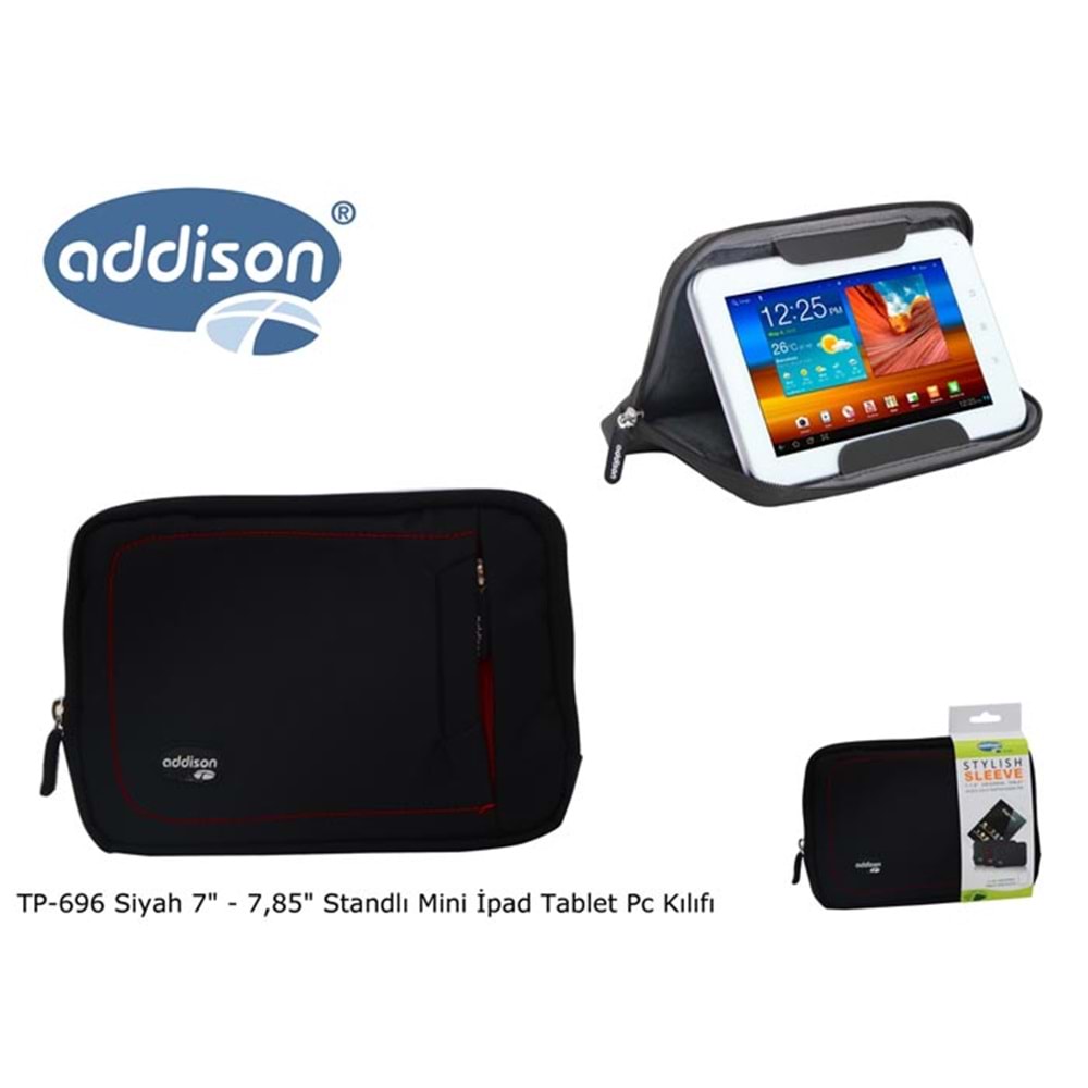 Addison TP-696 Siyah 7 - 7,85 Standlı Tablet Pc Kılıfı