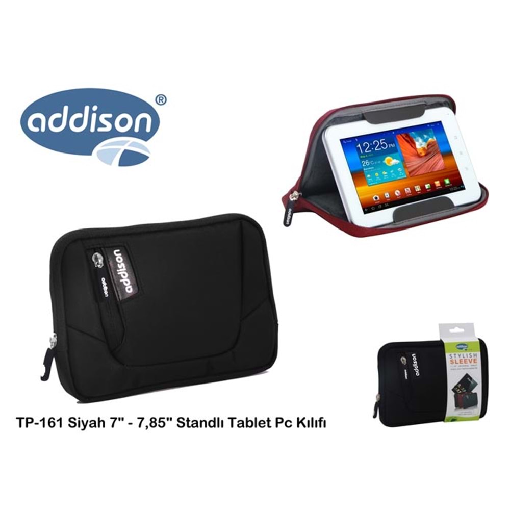 Addison TP-161 Siyah 7 - 7,85 Standlı Tablet Pc Kılıfı