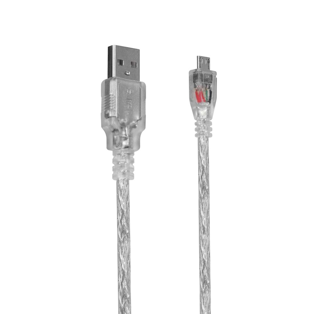 S-link SL-UK55 Usb2.0 5m Şeffaf Usb AM/Mini 5pin Kablo