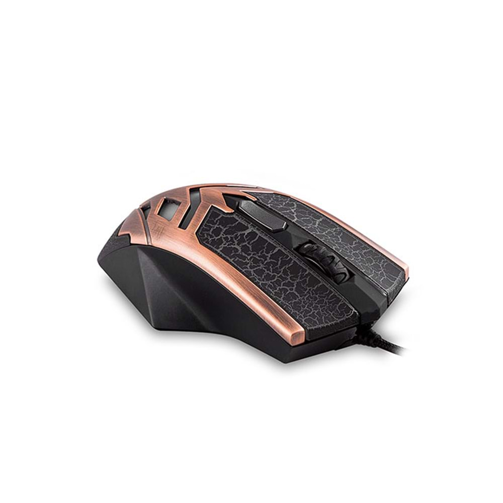 Everest SM-614 Usb 6D Bronze Kaplama Oyun Mouse