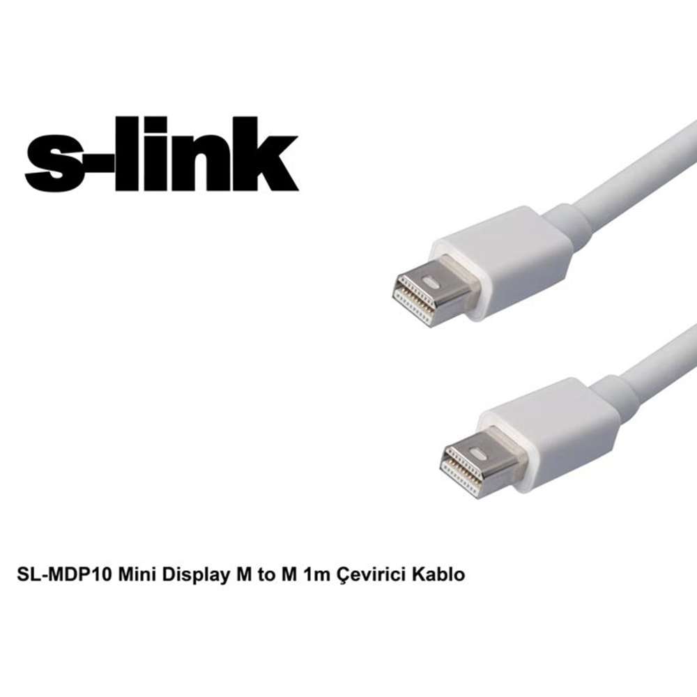 S-link SL-MDP10 Mini Display M to M 1m Çevirici Kablo