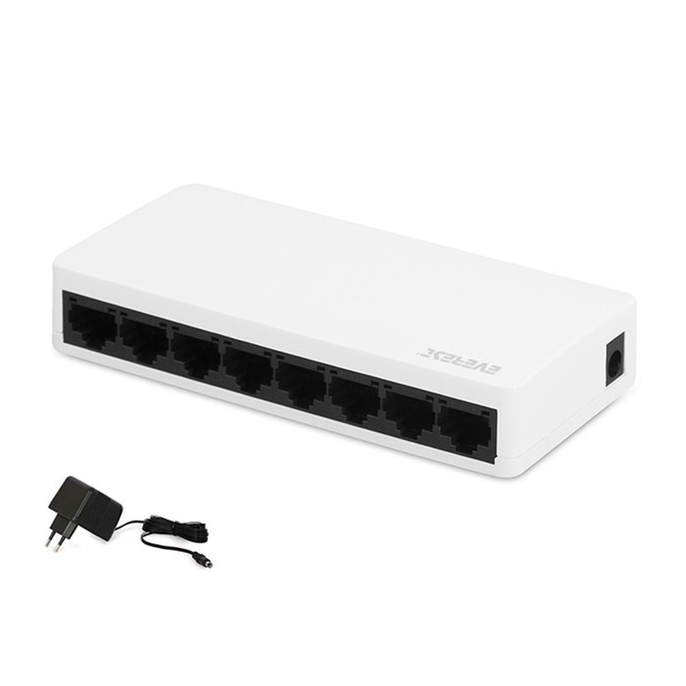 Everest ESW-108 8 Port 10/100Mbps Ethernet Switch Hub