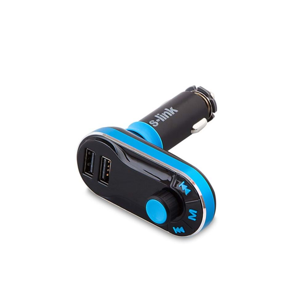 S-link SL-FM66 SD/Usb Destekli + 2.1A Usb Şarj Portlu Fm Transmitter