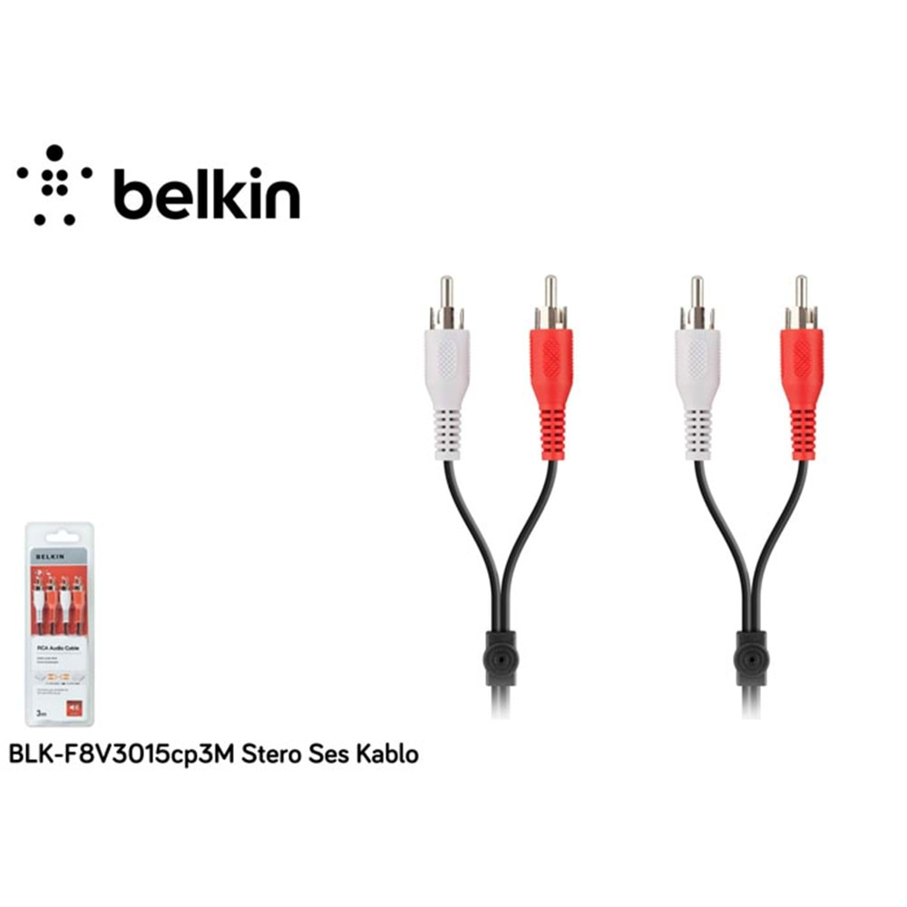 Belkin BLK-F8V3015cp3M Stero Ses Kablo