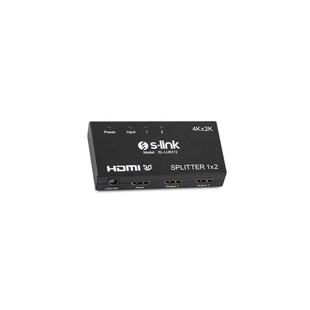 S-link SL-LU6212 2 Port 4K*2K HDMI Splitter