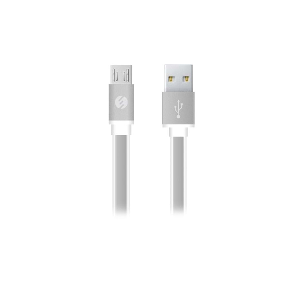 S-link Swapp SW-C501 0.2m 2A Usb to Micro Usb Beyaz Şarj Kablosu