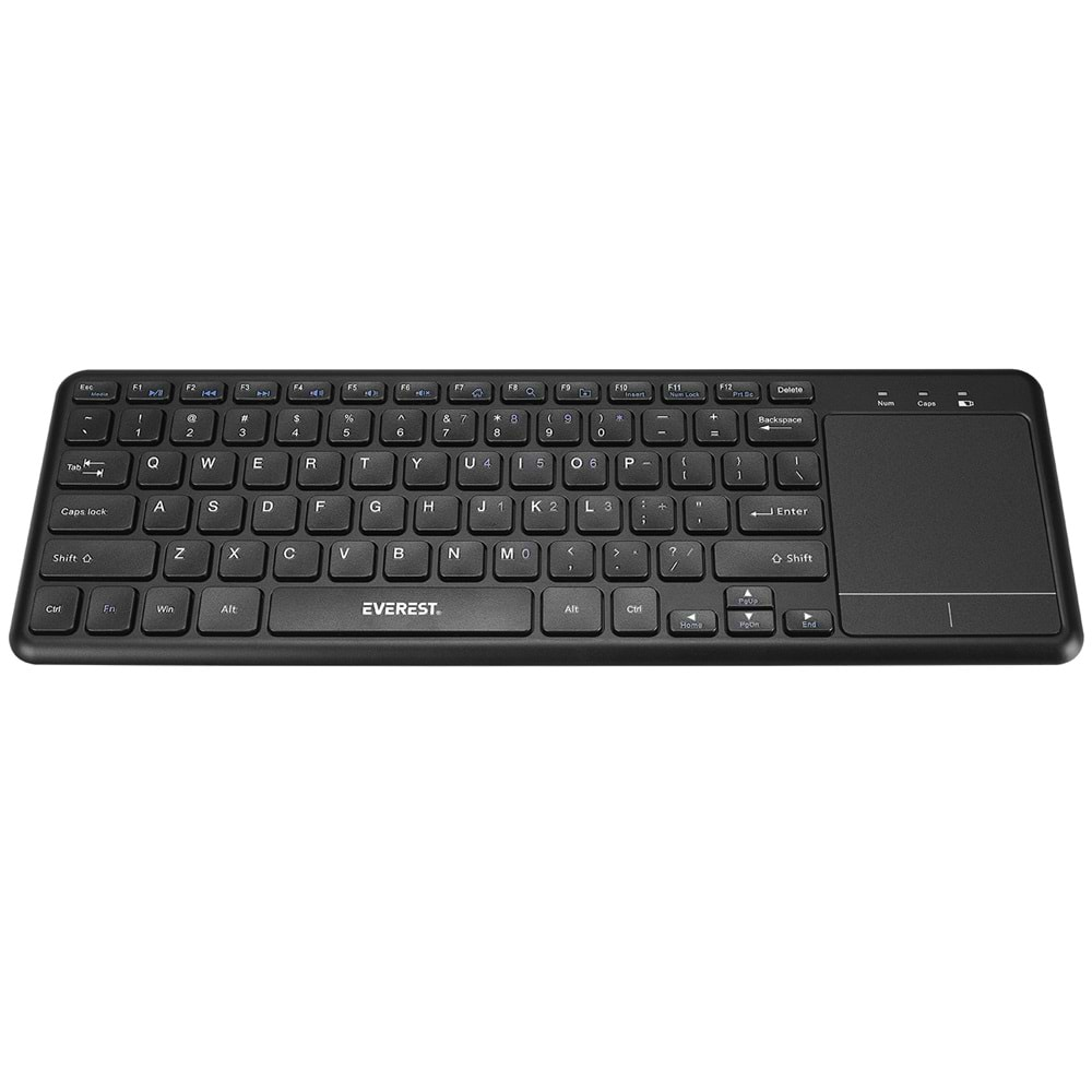 Everest EKW-155 Siyah ToucPad Mouse US Layout + Kablosuz Klavye