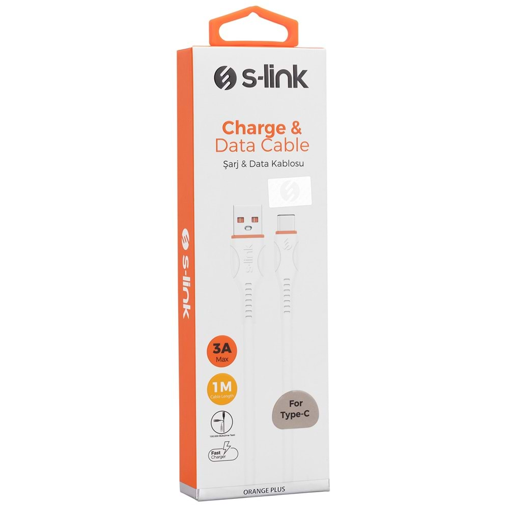 S-link TPC-KC15B 1M 3A Type-C Data + Sarj Kablosu