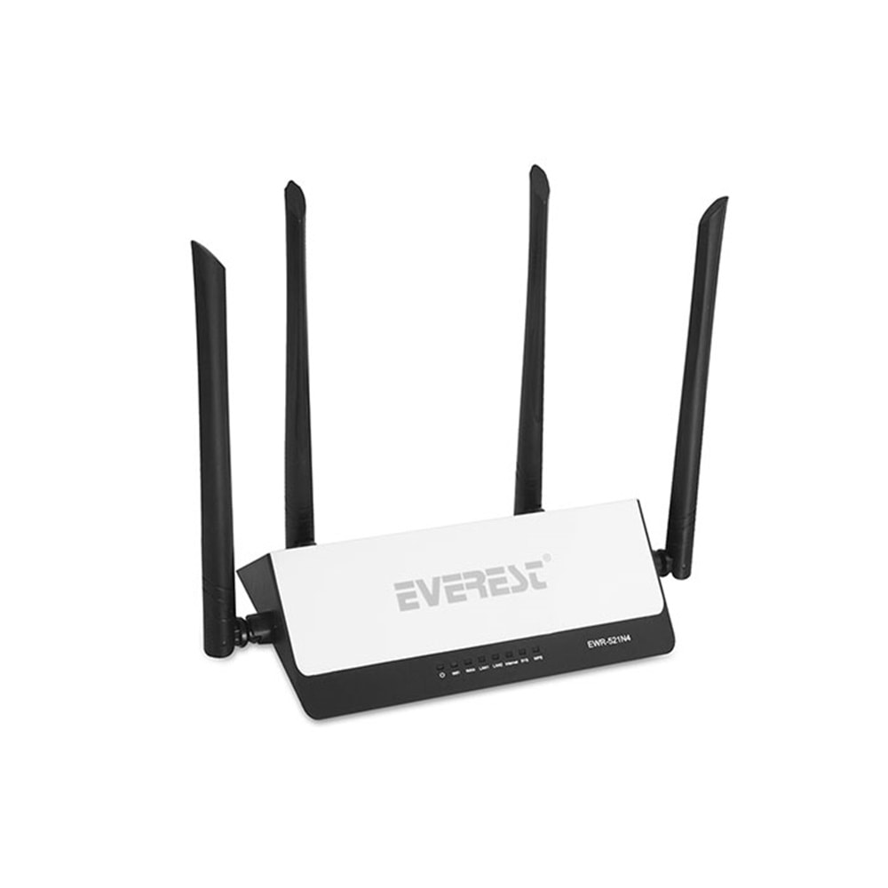 Everest EWR-521N4 300Mbps WISP Repeater+Access Point+Bridge Kablosuz Router