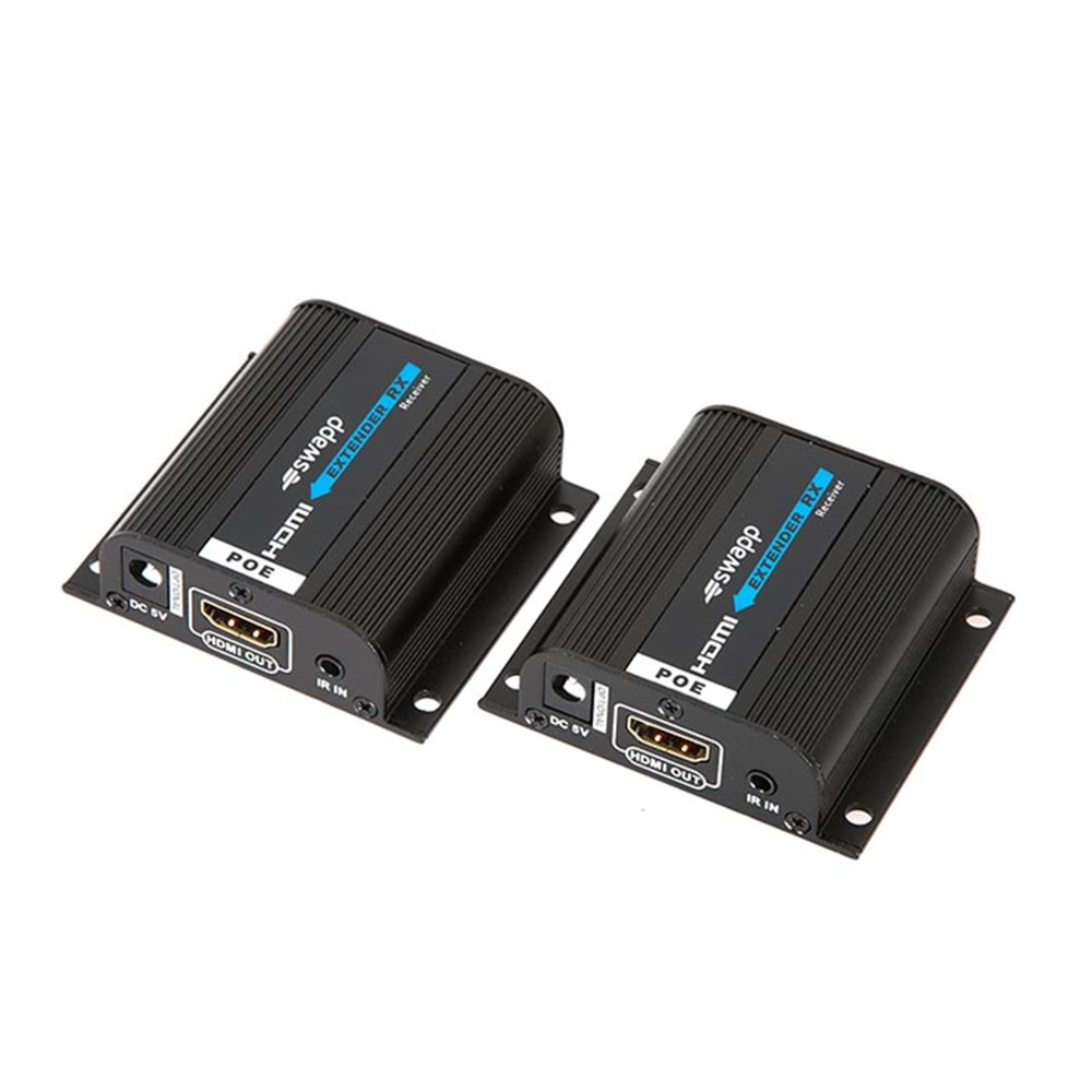 S-link SW-HDEX250 2li HDMI Extender Uzatıcı CAT6/6a/7 Kablo ile 50m Destekli Splitter