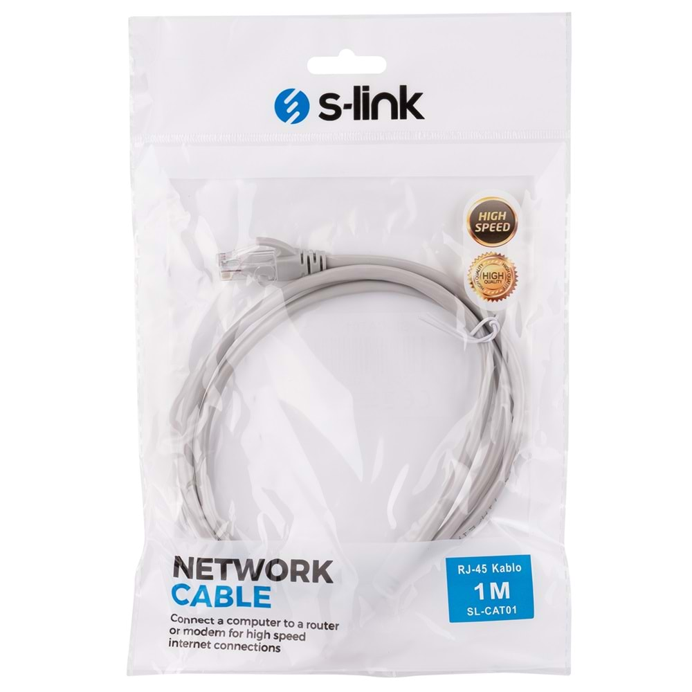 S-link SL-CAT01 RJ-45 1m Kablo