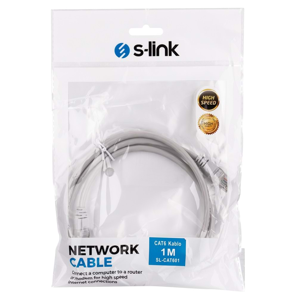 S-link SL-CAT601 1m CAT6 Kablo