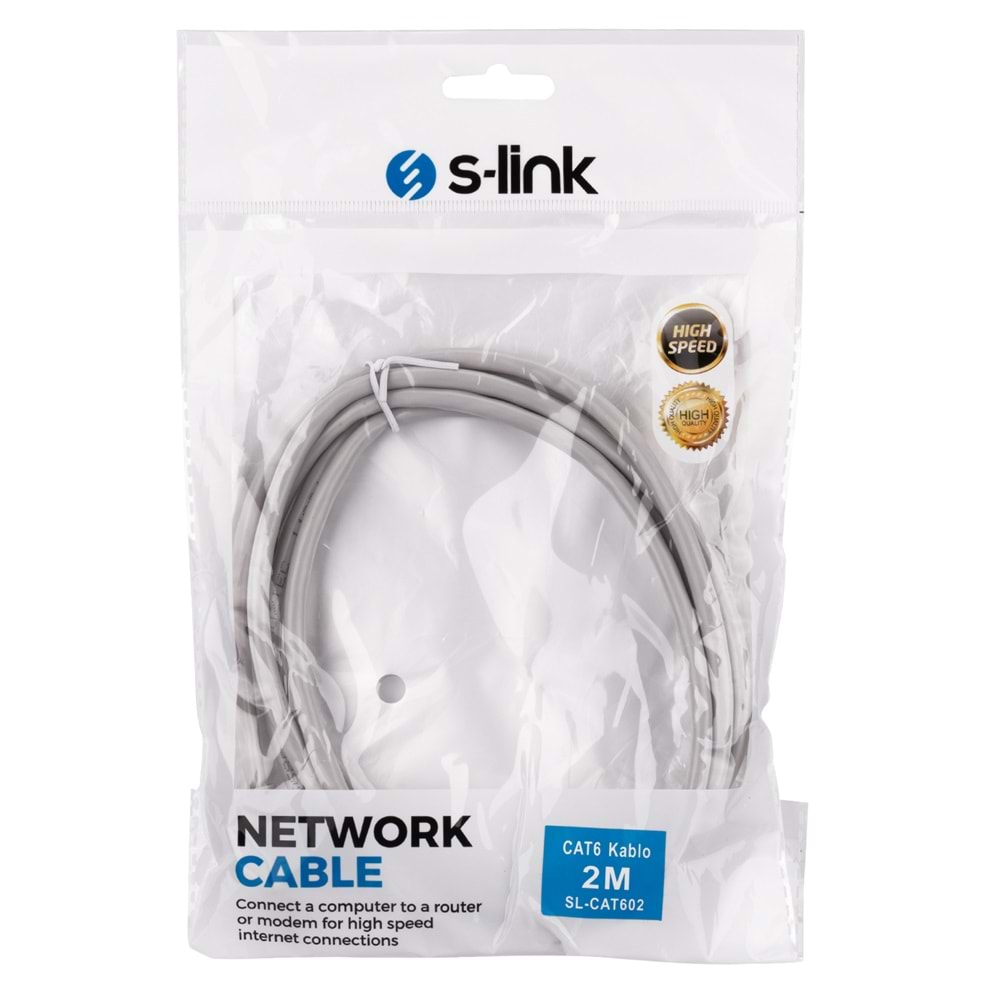 S-link SL-CAT602 2m CAT6 Kablo