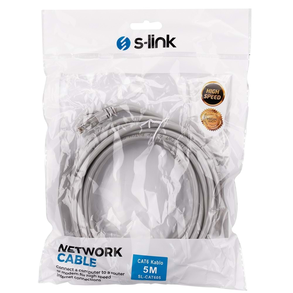 S-link SL-CAT605 5m CAT6 Kablo