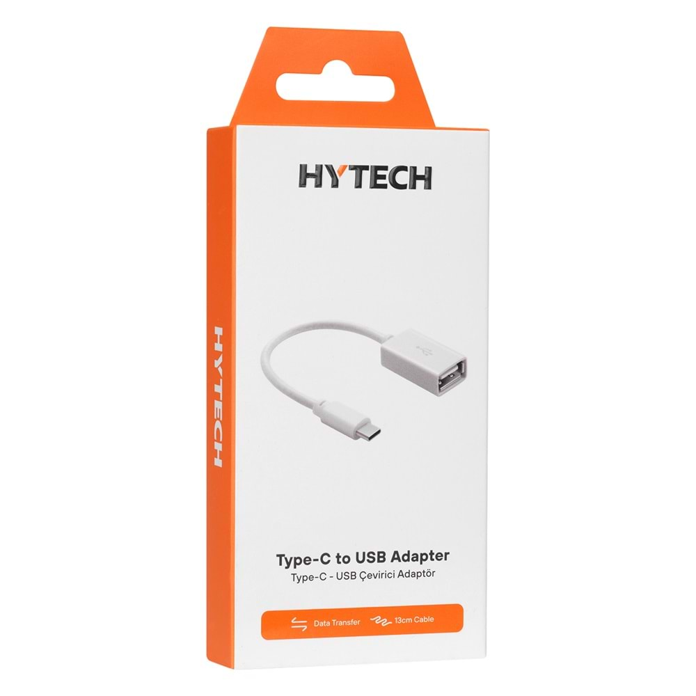 Hytech HY-X112 Beyaz USB F to Type C M OTG Çevirici