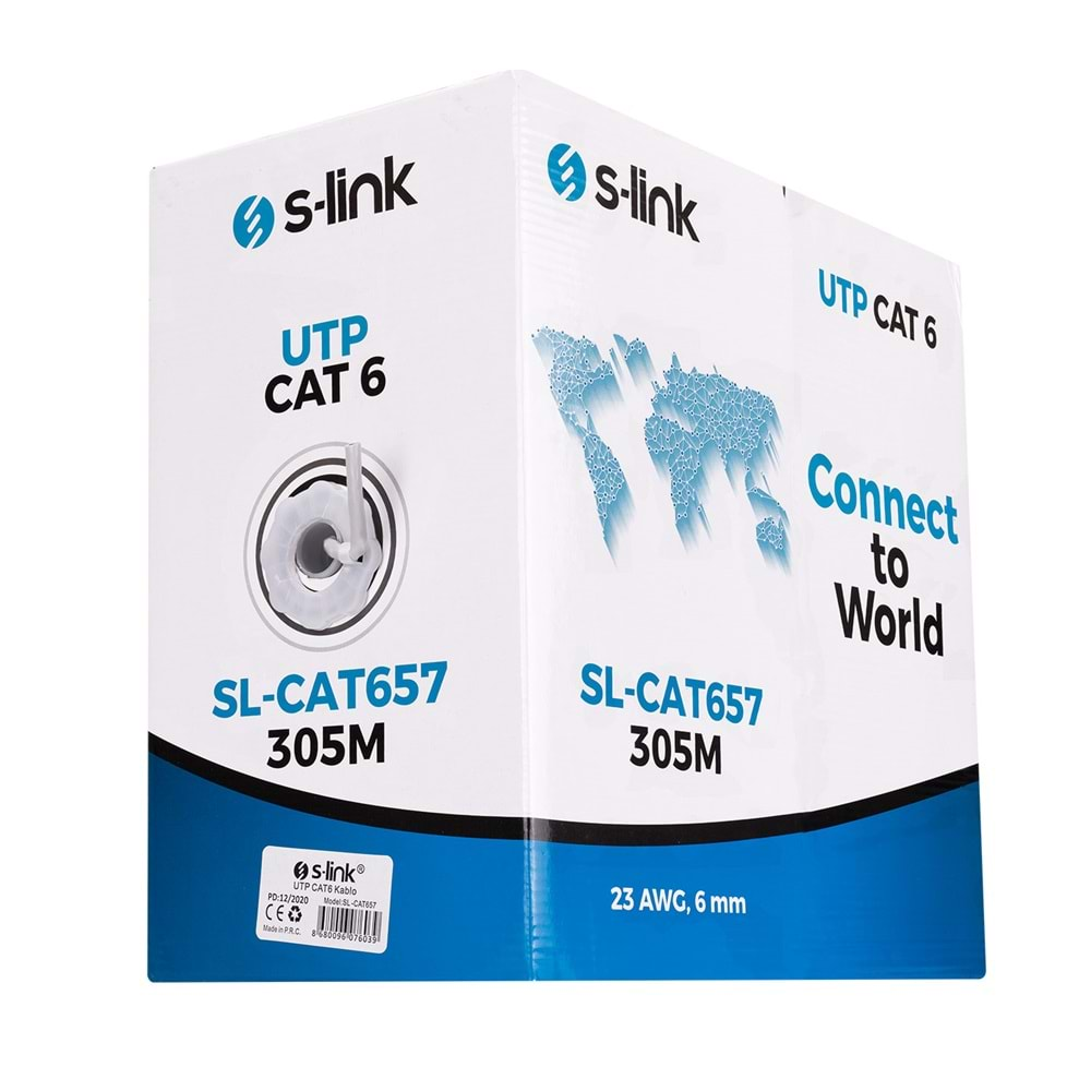 S-link SL-CAT657 305m 23AWG Utp CAT6 Kablo