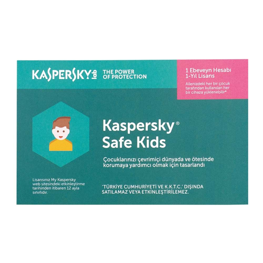 Kaspersky KL1962YUAFS Safe Kids Turkey Edition MD 1K - (1 Kullanıcı / 1 yıl)