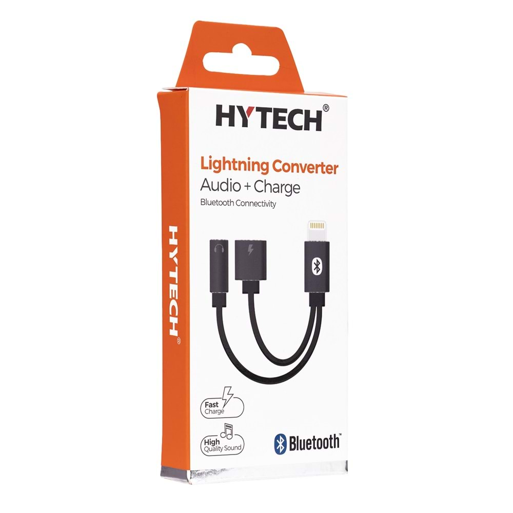 Hytech HY-XO45 Gri 2in1 bluetooth Şarj+Kulaklık Metal Çevirici Adaptör