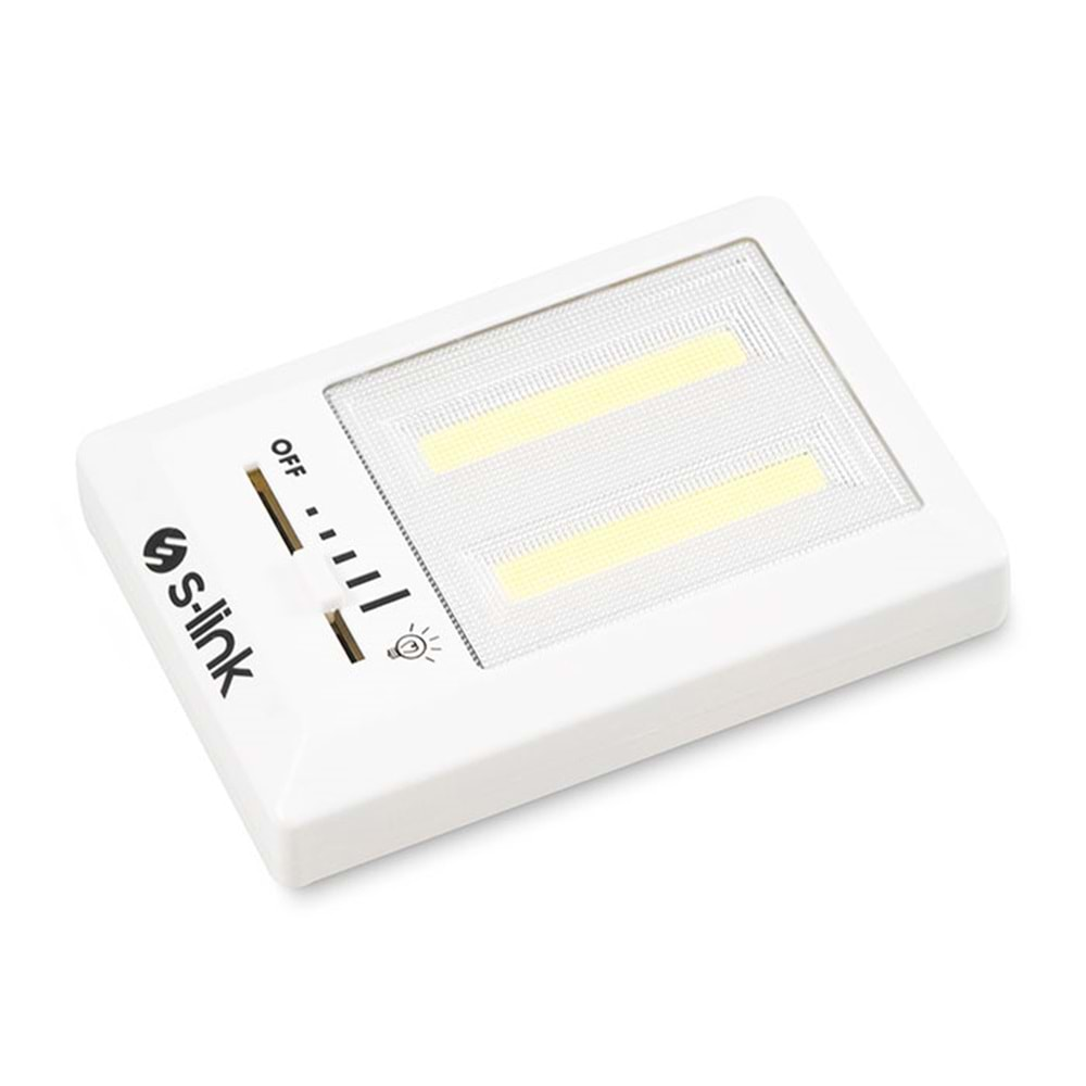 S-link SL-8700 Kademe Ayarlı Led 3*AAA Pilli Gece Lambası