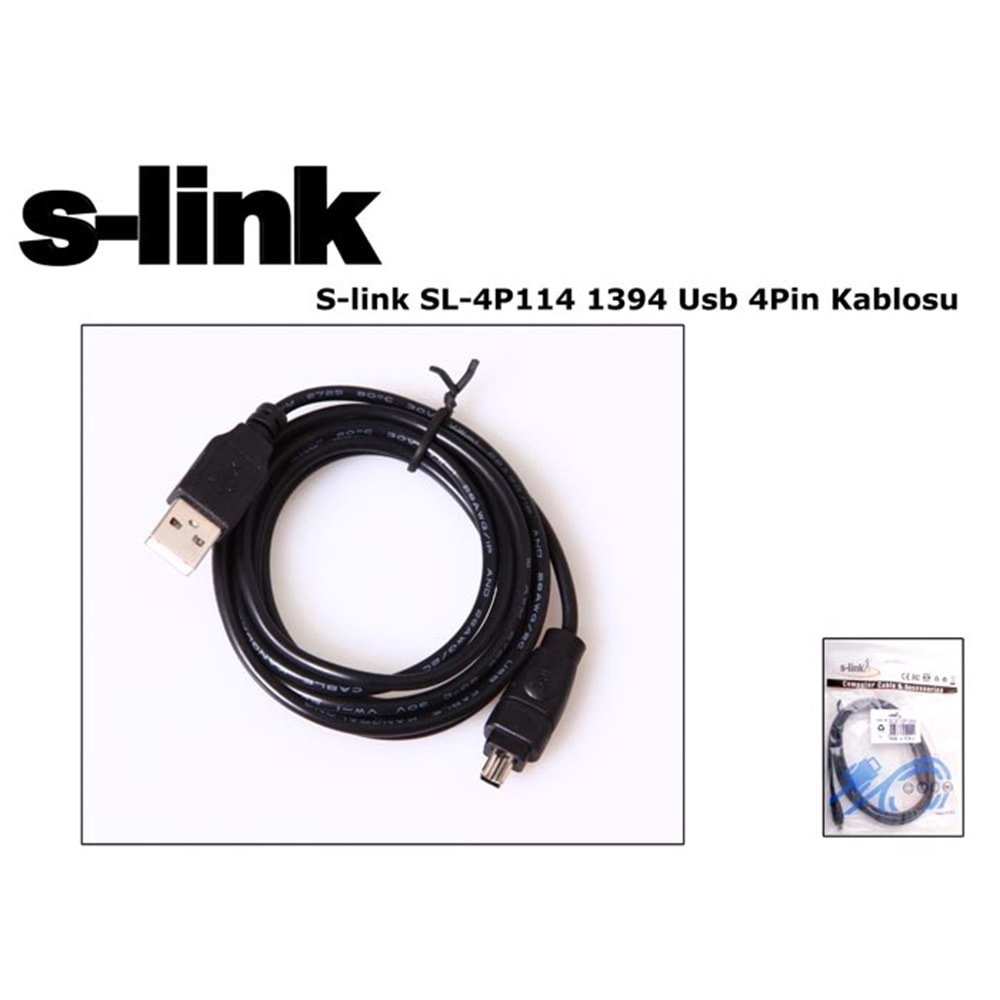 S-link SL-4P114 1394 Usb 4Pin Kablosu