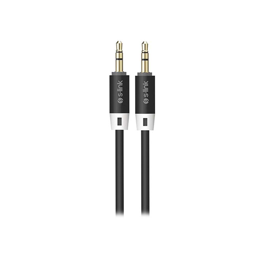 S-link SL-SP70 1m Siyah 3.5mm Stereo Ses Kablosu