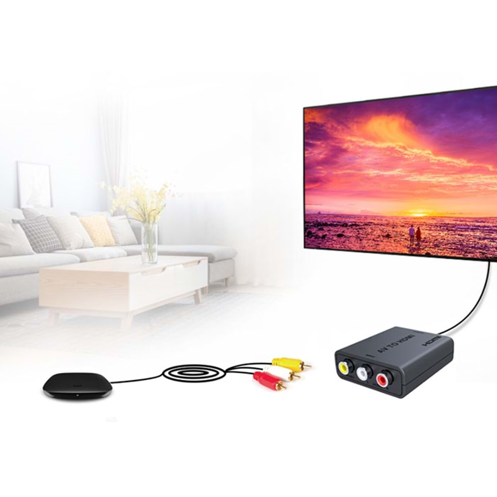 S-link SW-HDAV10 AV TO HDMI 1080P Mini Model Dönüştürücü