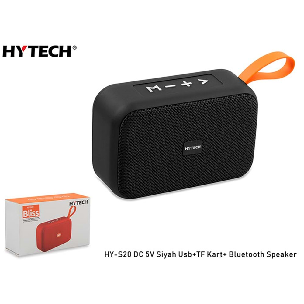 Hytech HY-S20 Siyah Usb+TF Kart DC 5V Bluetooth Speaker