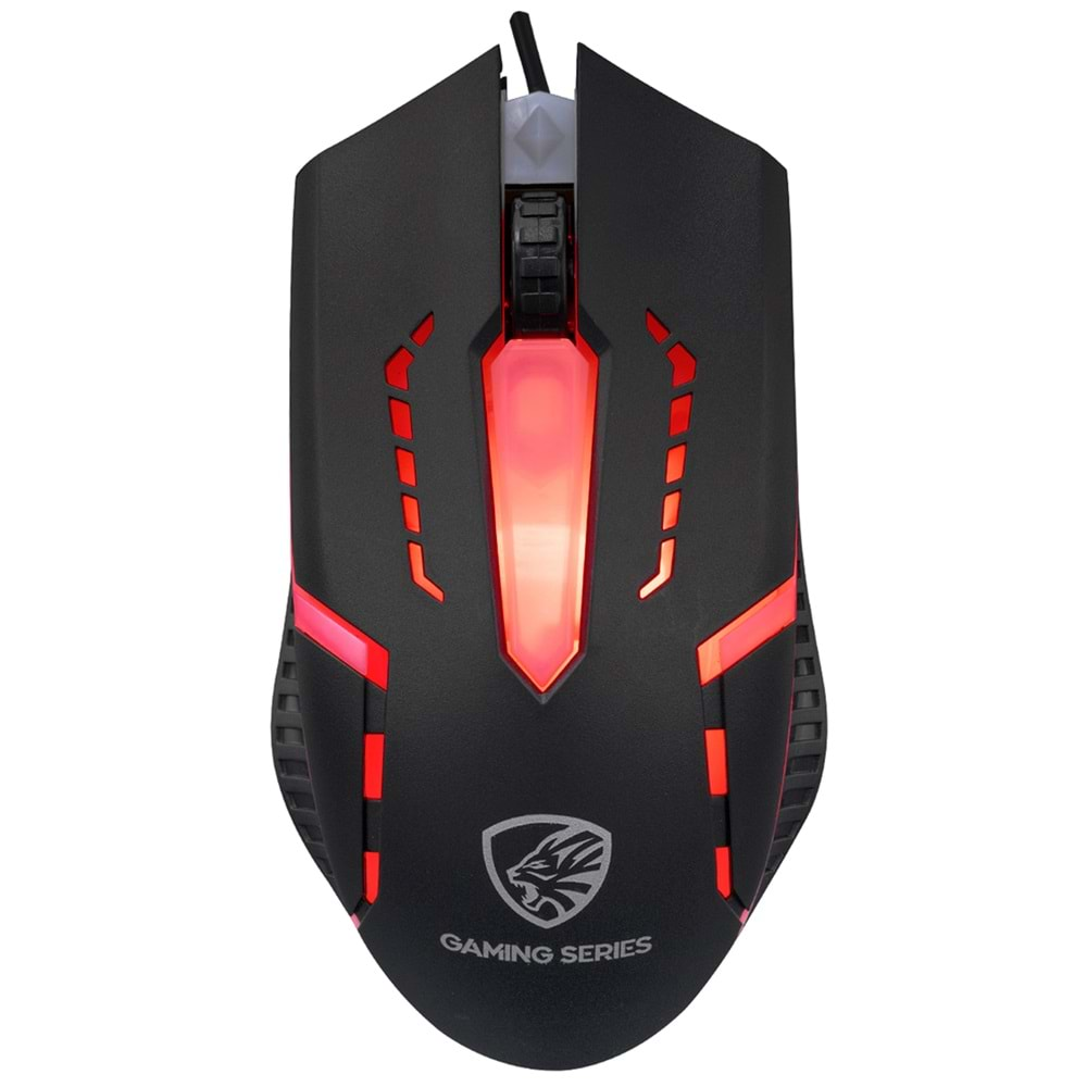 Hytech HYK-46 GAMY COMBO Siyah USB Kırmızı Tuşlu Q Gaming Oyuncu Klavye + Mouse Set