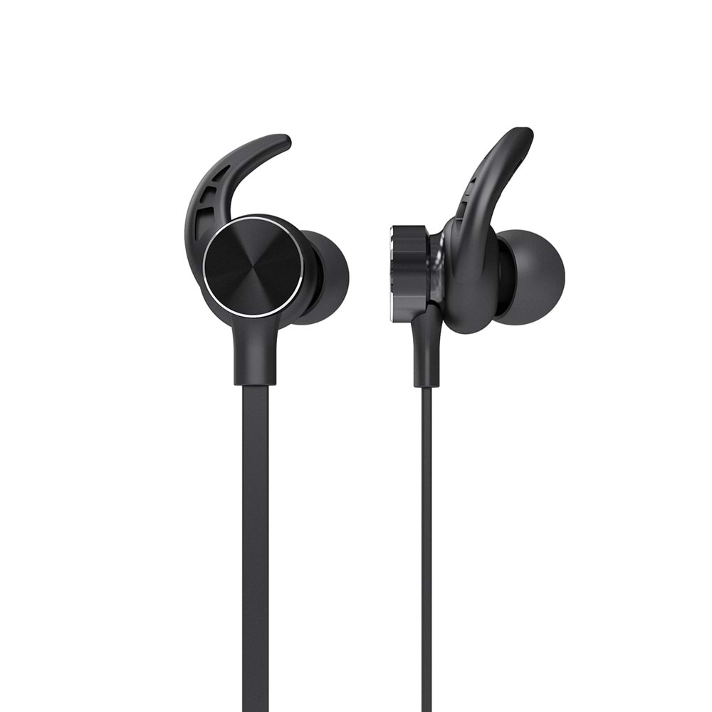 Hytech HY-XBK95 Siyah Boyun Askılı Mıknatıslı Bluetooth Spor Kulak içi Kulaklık Mikrofon