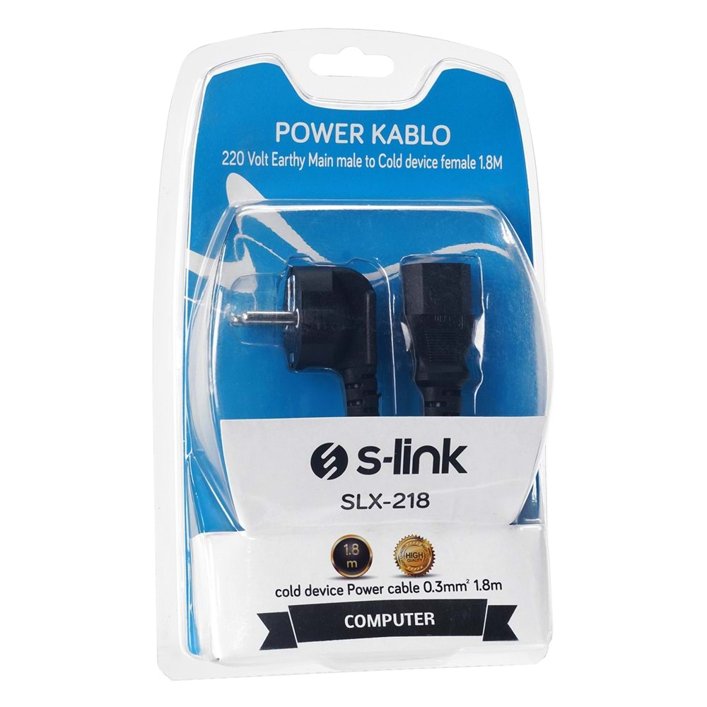 S-link SLX-218 1.8m 0.3mm Power Kablo