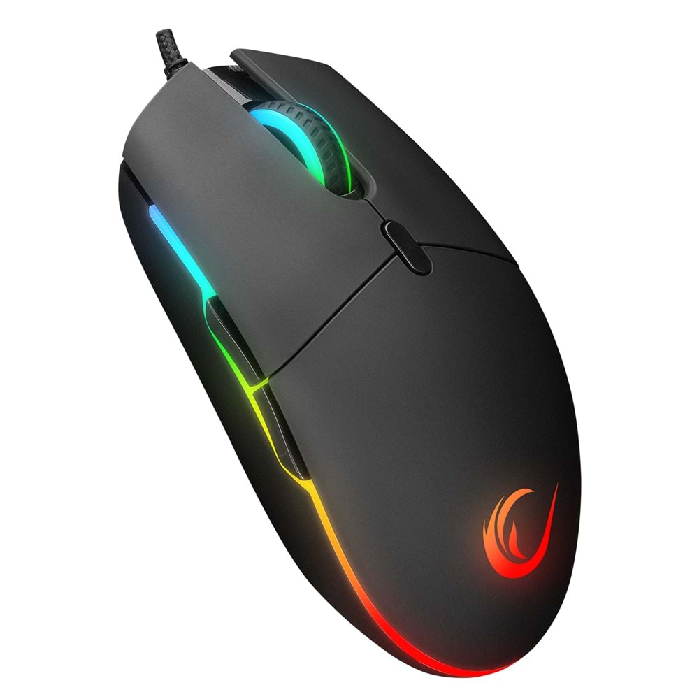 Rampage SMX-R63 GLORY Usb Siyah RGB Işıklı 6400dpi Gaming Oyuncu Mouse