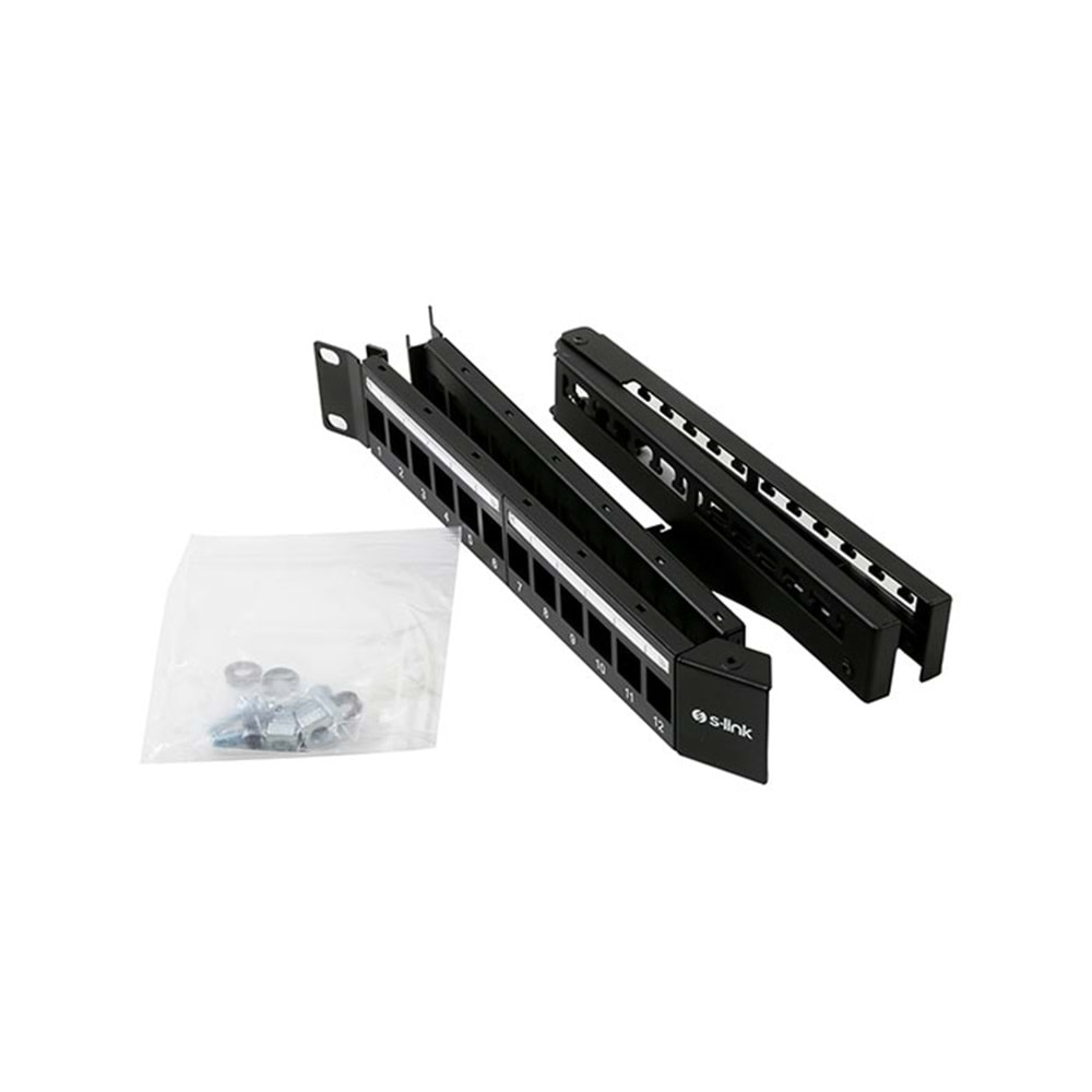 S-link SL-P625 24 lü Kolay Kullanımlı, UTP BOŞ V Şeklinde Patch Panel