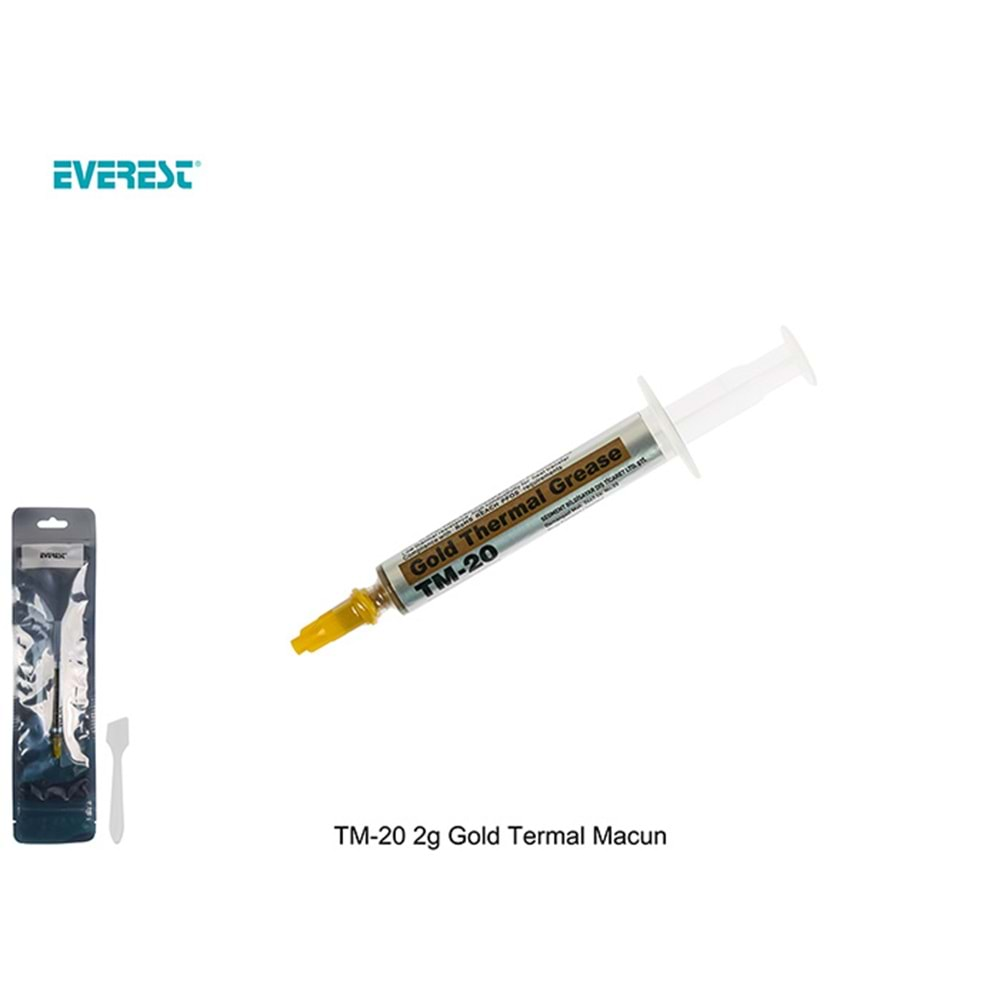 Everest TM-20 2g 3.05w/m.K Gold Termal Macun