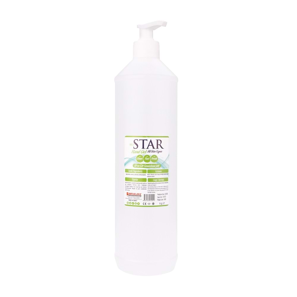 Bio Star 1000ml El ve Cilt Temizleme Jeli