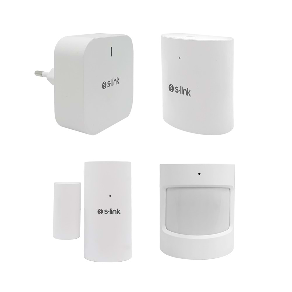 S-link SL-ZS01 Zigbee Sensör Seti 1 Gateway ve 3 Parça Sensör Zigbee TUYA Uyumlu