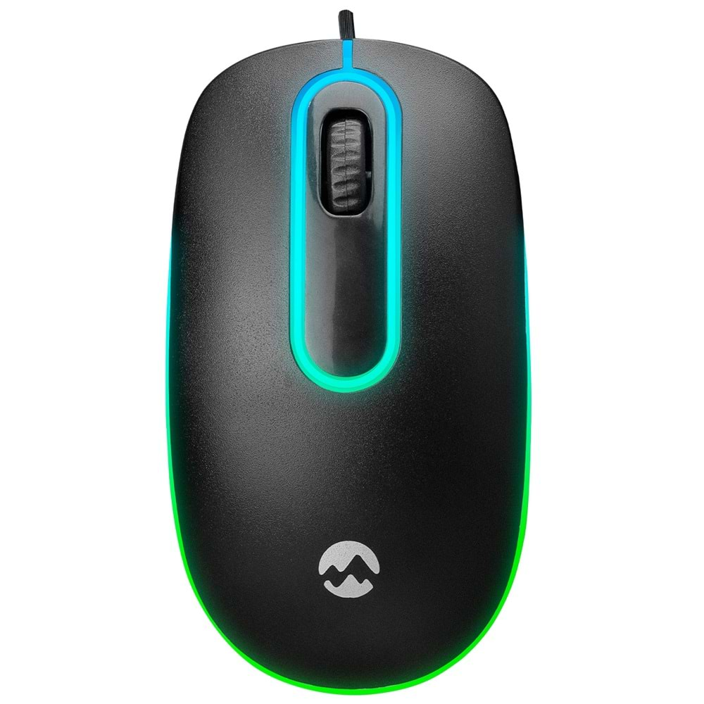 Everest SM-166 Usb Siyah Işıklı Optik Mouse