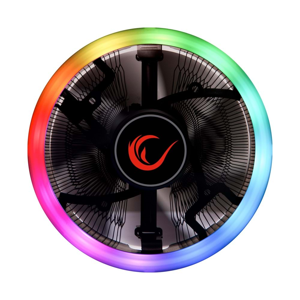 Rampage RM-C01 COOL-FIX 5.3CFM 1800RPM 100mm AMD/Intel LGA1200 Uyumlu RGB Hava Soğutmalı CPU Fan