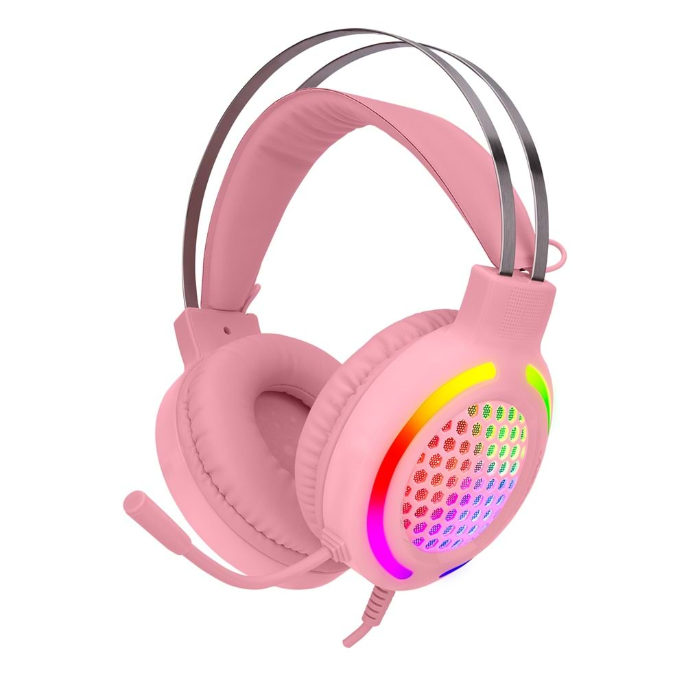 Snopy SN-GX82 PINKY Pembe 3,5mm Gaming Oyuncu Mikrofonlu Kulaklık