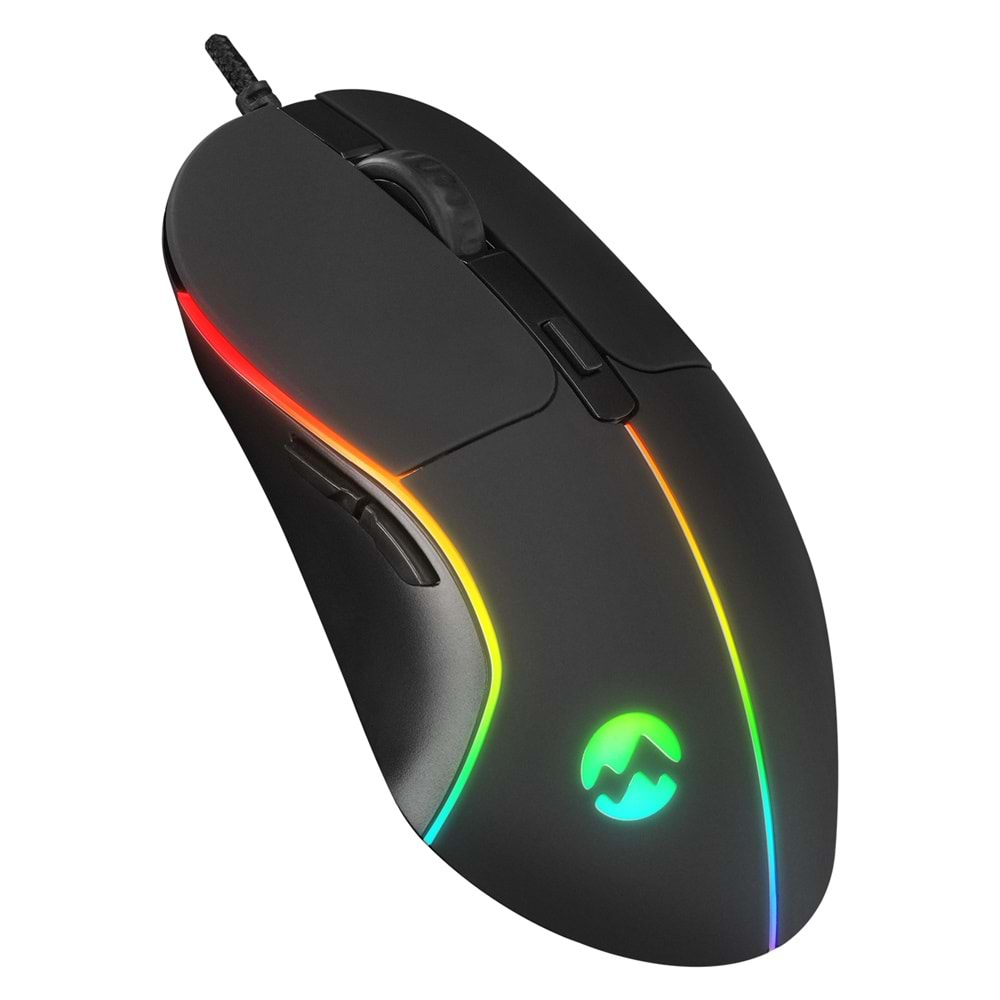 Everest RAGE-X3 Usb Siyah 7 Tuşlu Ledli 6400 dpi Gaming Oyuncu Mouse