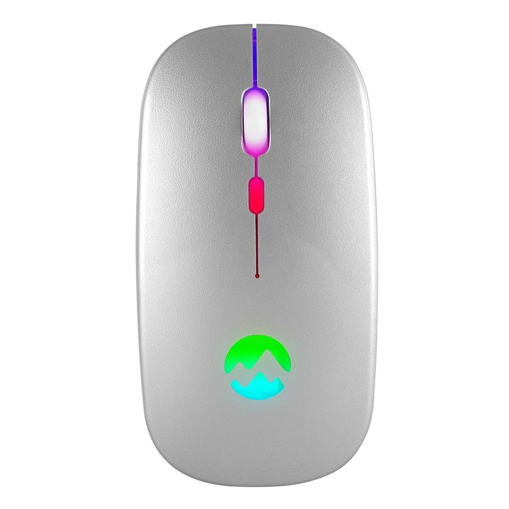 Everest SMW-710 Usb 2.4Ghz Gümüş Ledli 800/1200/1600dpi Şarjlı Kablosuz Mouse