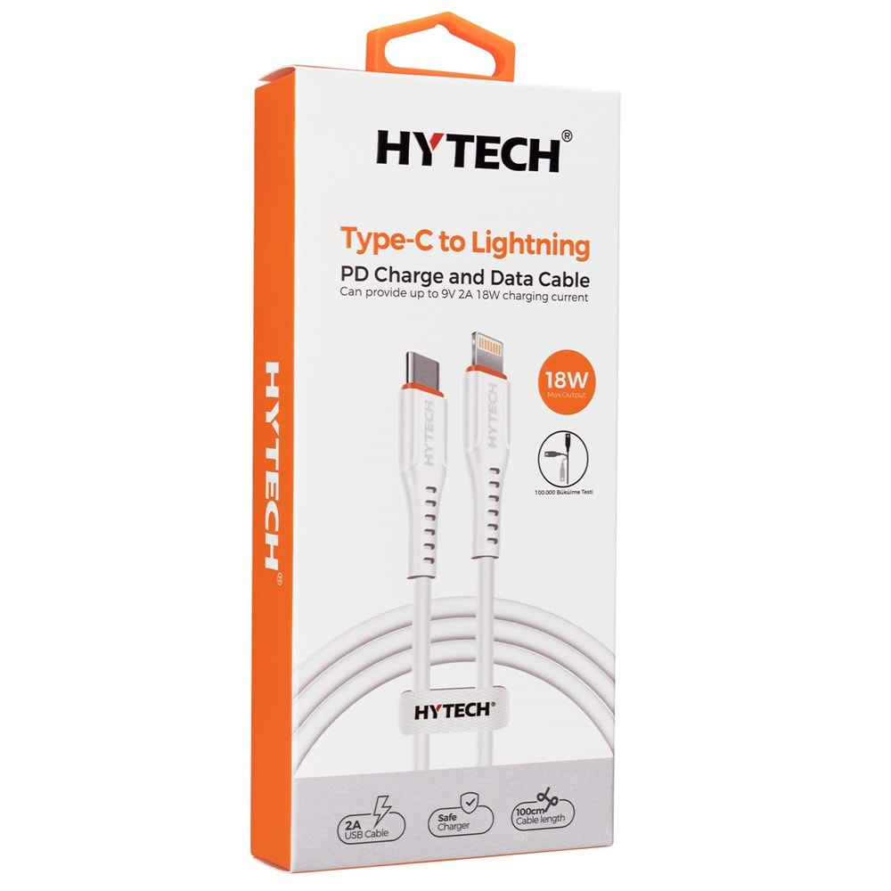 Hytech HY-XPD10 PD 20W 1m Type C to Lightning PD QuickCharge Hızlı Şarj Kablosu