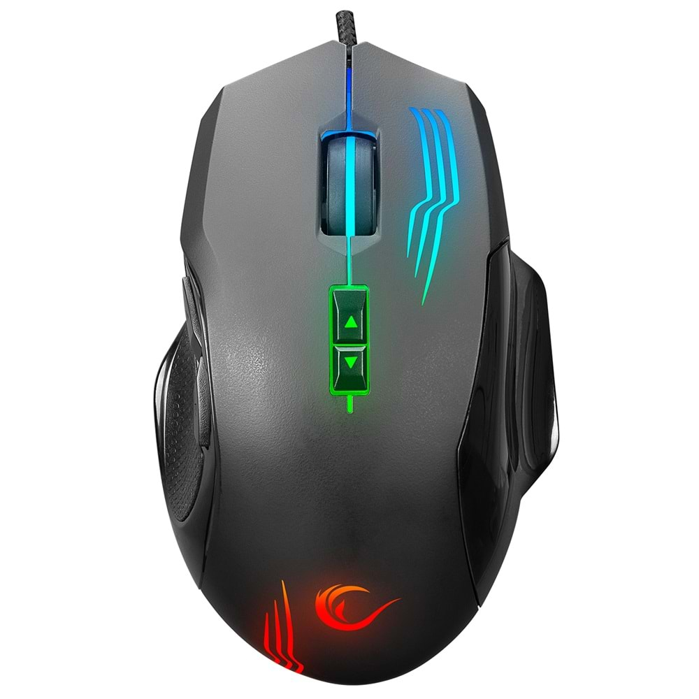 Rampage SMX-G38 CLAW Usb 7 Makro Tuşlu RGB 12800 DPI Gaming Oyuncu Mouse