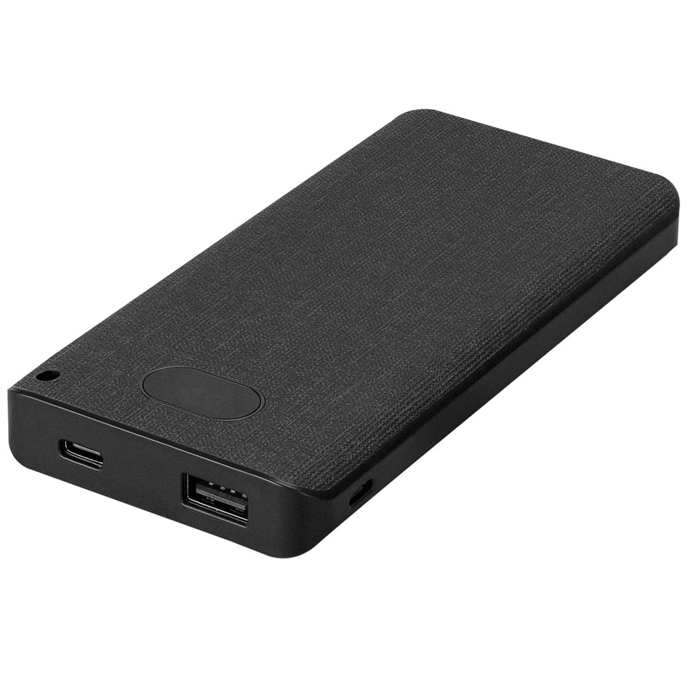 S-link IP-G10RW 10000mAh Kablosuz USB+Type-C+Micro Siyah LCD Ekranlı Taşınabilir Pil Şarj Cihazı