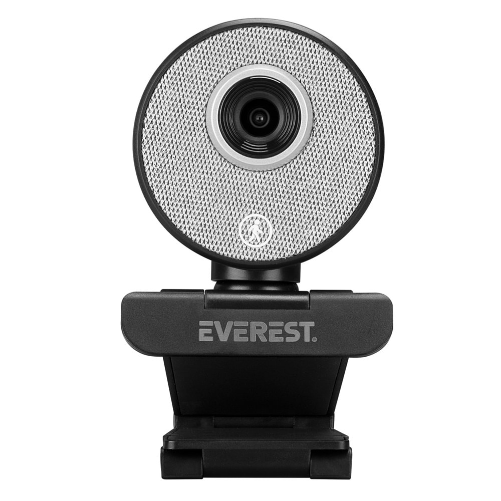 Everest SC-HD09 1080P Full HD Auto Tracking Harekete Duyarlı Tripod ve Mikrofonlu Siyah Usb Webcam Pc Kamera