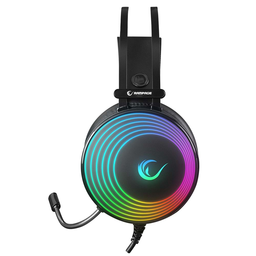 Rampage RM-K97 HELIX USB 7,1 Version RGB Gaming Mikrofonlu Oyuncu Kulaklığı