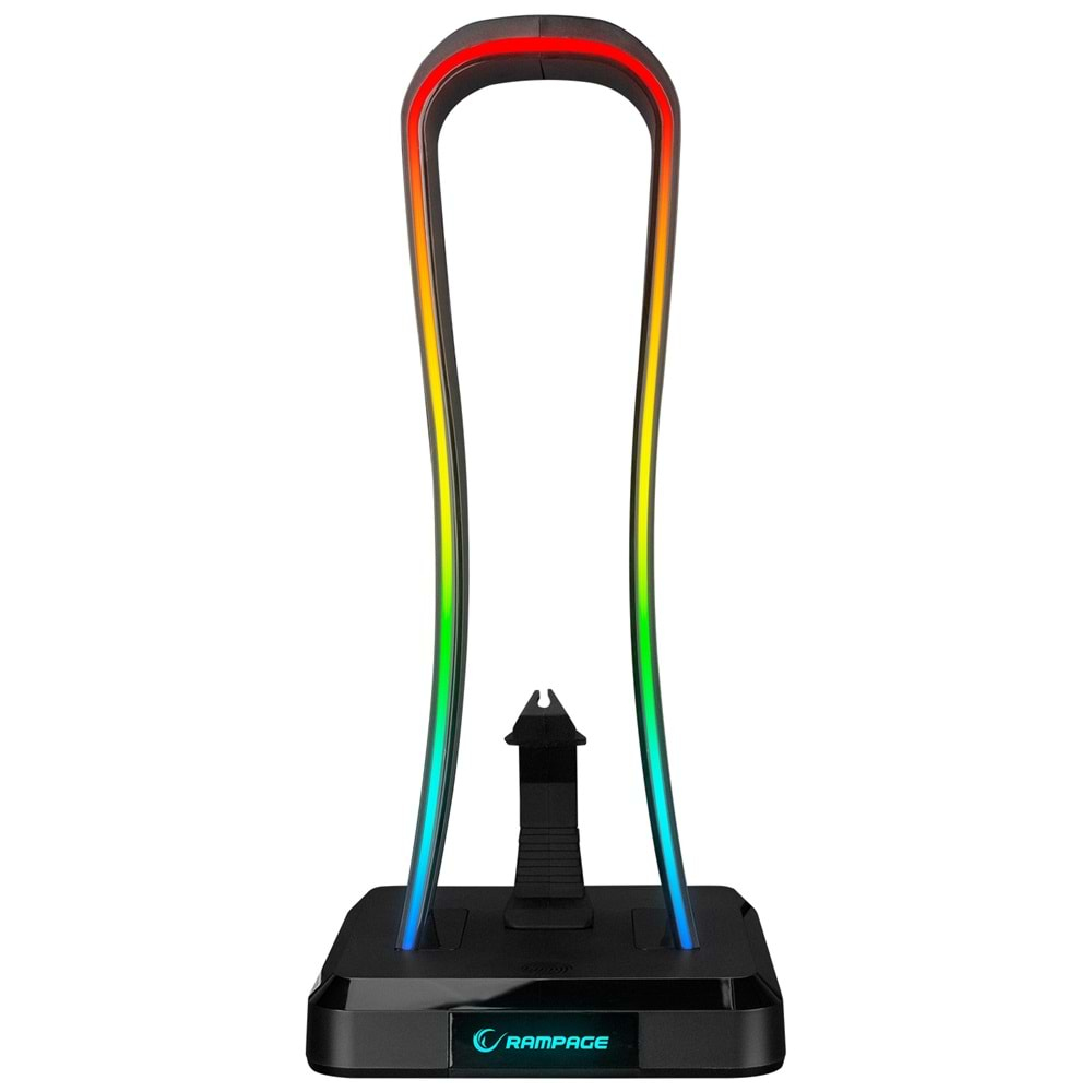 Rampage RM-H77 X-BASE Siyah RGB Işıklı 4*Usb Port Kulaklık İçin Stand