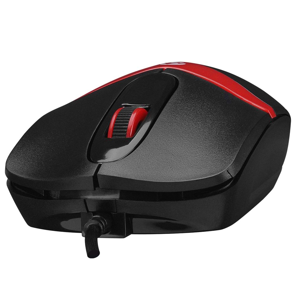 Everest SM-220 Usb Siyah/Kırmızı 1200dpi 3D Optik Kablolu Mouse